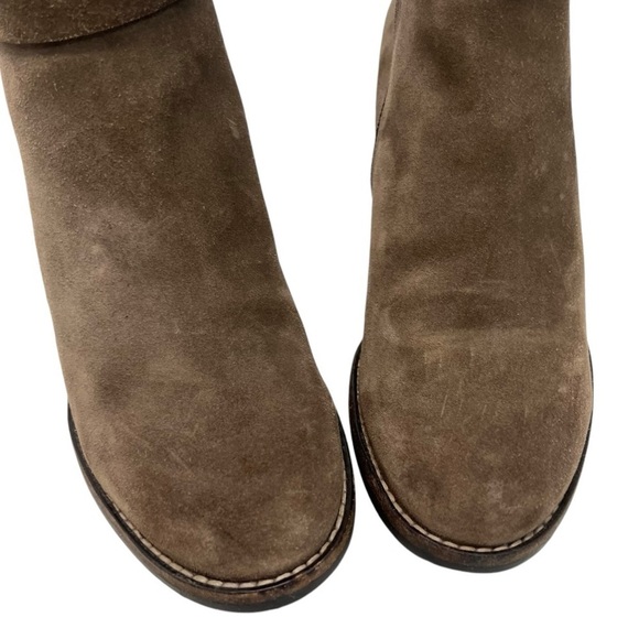 Paul Green Sheridan Brown Nubuck Suede Handcrafted Casual Heeled Boots Women 6.5 - Picture 5 of 16